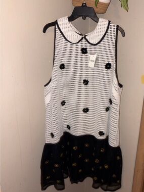Maeve Sleeveless Embellished Drop-Waist Mini Dress